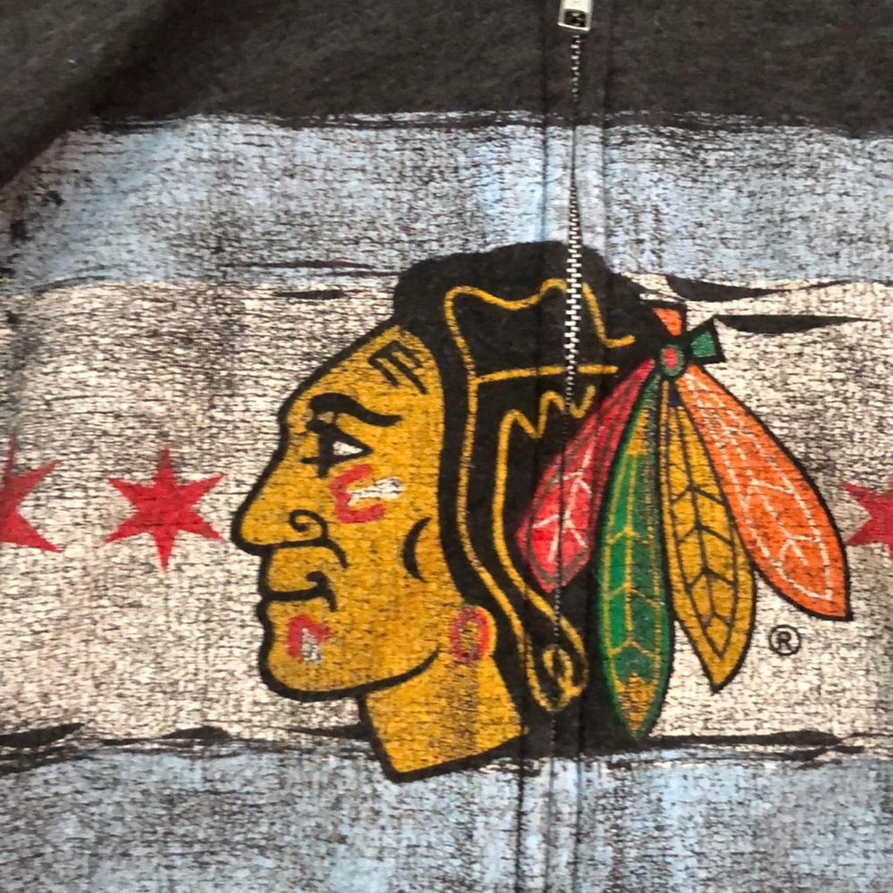 Blackhawk vintage retro brand zip-up